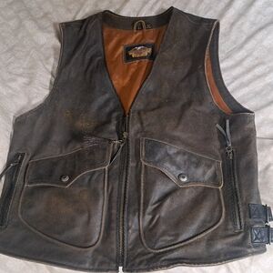 Vintage Harley Davidson vest